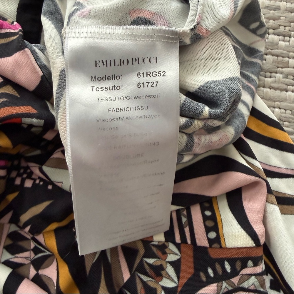 EMILIO PUCCI grasshopper brown dress size 6 / 36 made in Italy - Picture 8 of 10